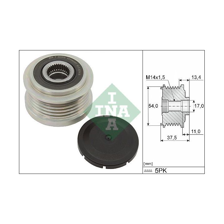 Laisvos eigos sankaba, kint. sr. generatorius INA 535 0278 10