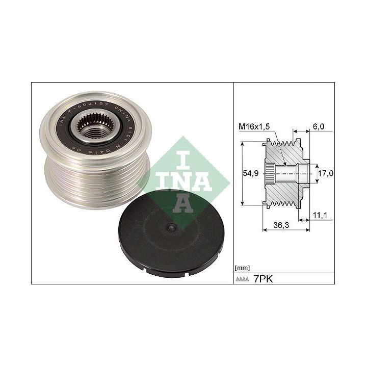 Laisvos eigos sankaba, kint. sr. generatorius INA 535 0298 10