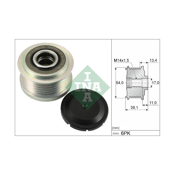 Laisvos eigos sankaba, kint. sr. generatorius INA 535 0311 10