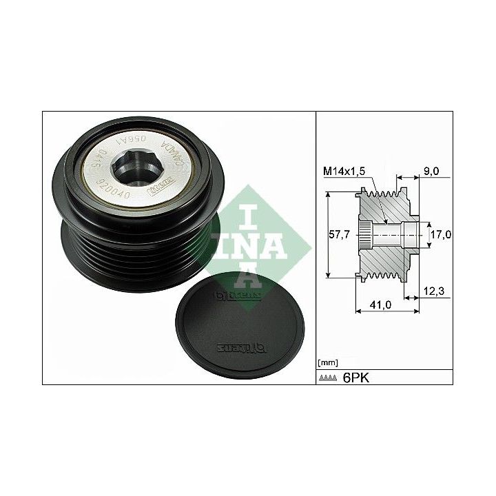 Laisvos eigos sankaba, kint. sr. generatorius INA 535 0313 10