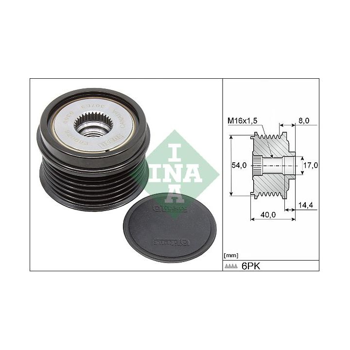 Laisvos eigos sankaba, kint. sr. generatorius INA 535 0334 10