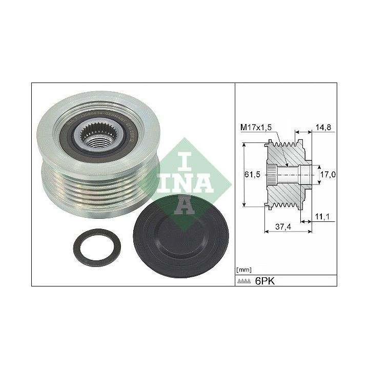 Laisvos eigos sankaba, kint. sr. generatorius INA 535 0348 10