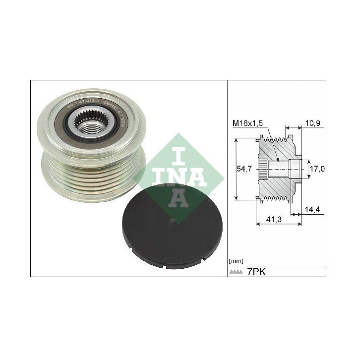 Laisvos eigos sankaba, kint. sr. generatorius INA 535 0351 10