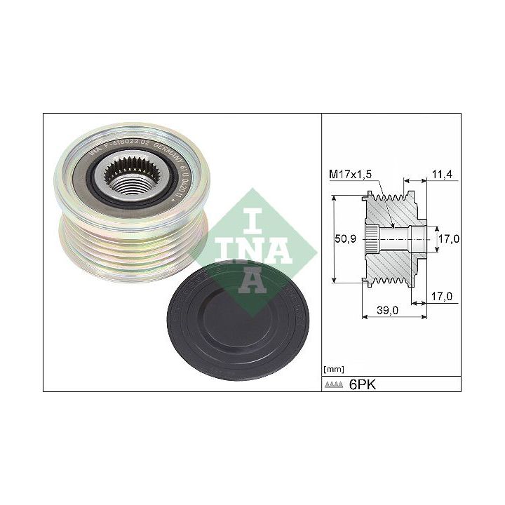 Laisvos eigos sankaba, kint. sr. generatorius INA 535 0358 10