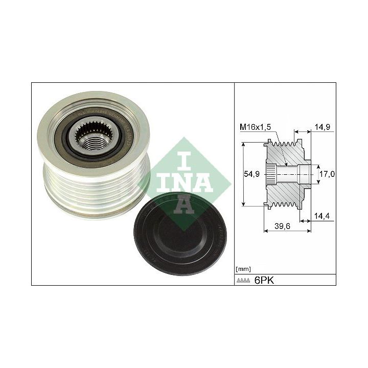 Laisvos eigos sankaba, kint. sr. generatorius INA 535 0368 10