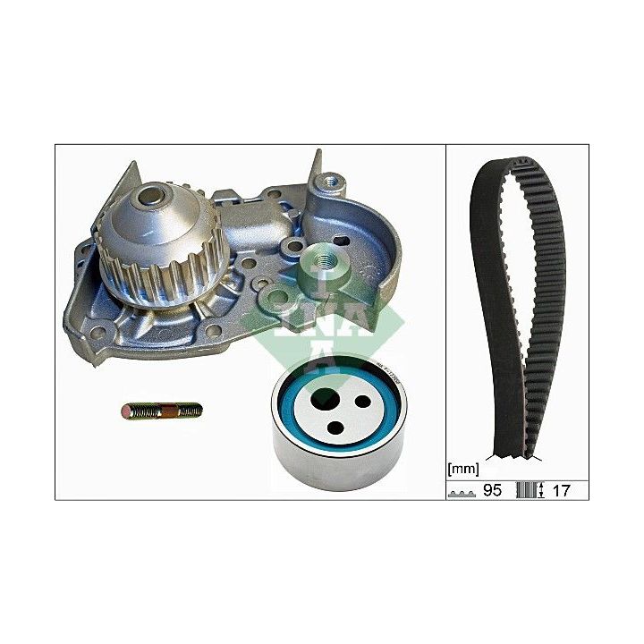 Vandens siurblio ir paskirstymo diržo komplektas INA 530 0018 31