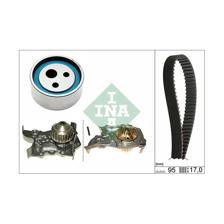 Vandens siurblio ir paskirstymo diržo komplektas INA 530 0018 32