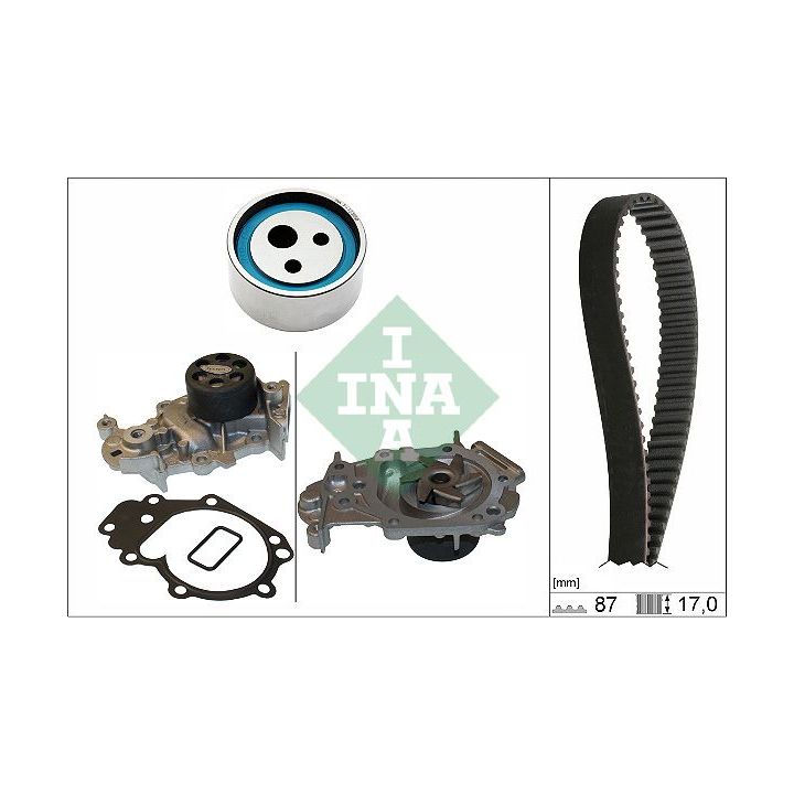 Vandens siurblio ir paskirstymo diržo komplektas INA 530 0182 31