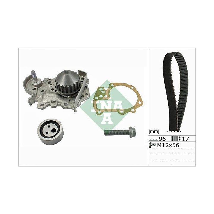 Vandens siurblio ir paskirstymo diržo komplektas INA 530 0191 31