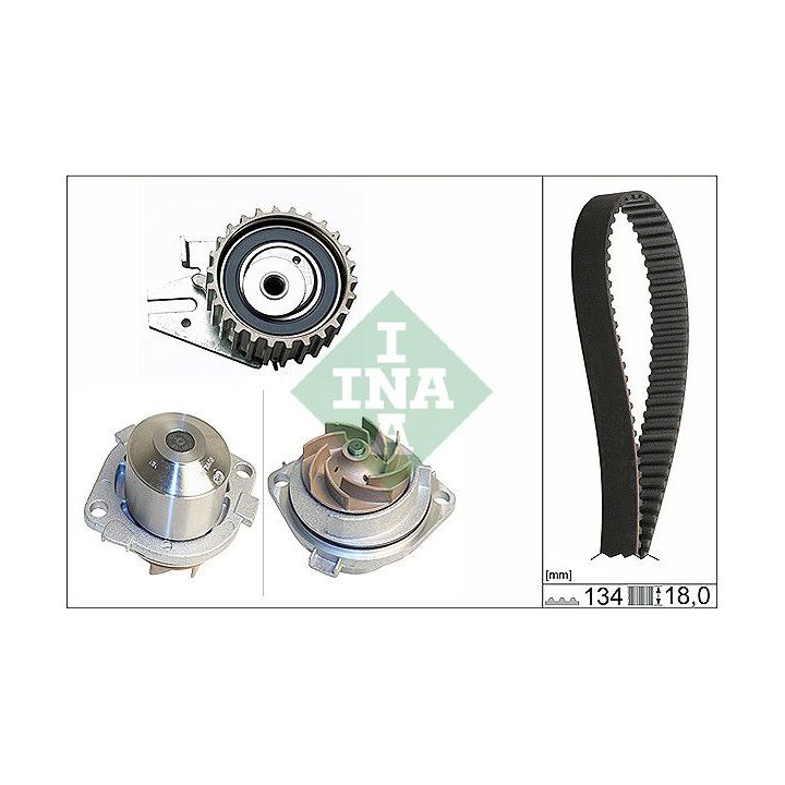 Vandens siurblio ir paskirstymo diržo komplektas INA 530 0221 30