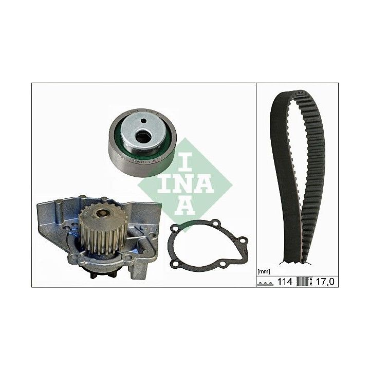 Vandens siurblio ir paskirstymo diržo komplektas INA 530 0258 30