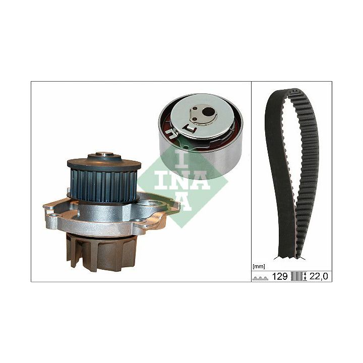 Vandens siurblio ir paskirstymo diržo komplektas INA 530 0462 30