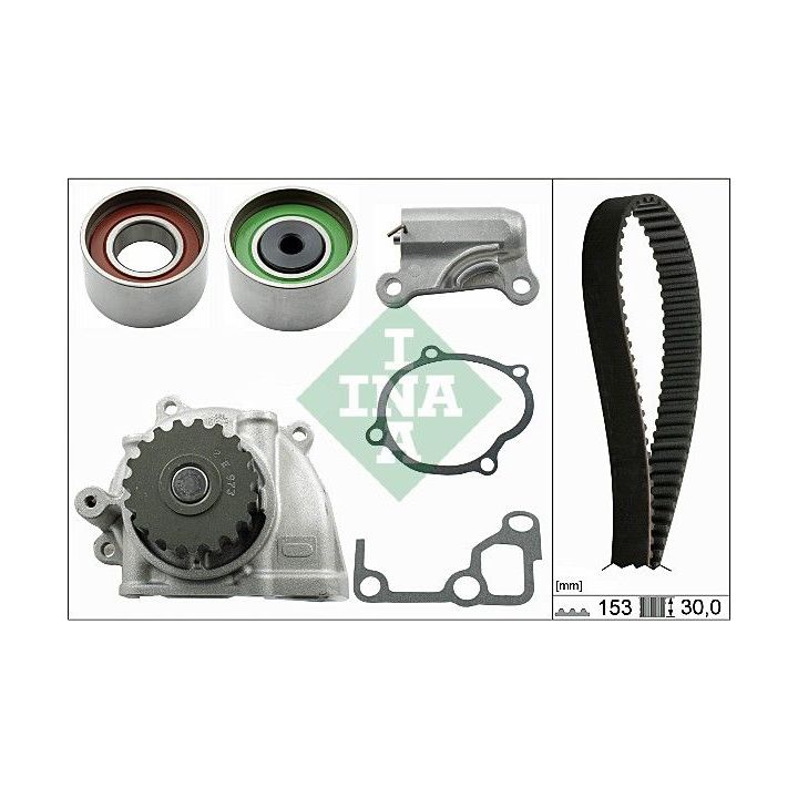 Vandens siurblio ir paskirstymo diržo komplektas INA 530 0477 30