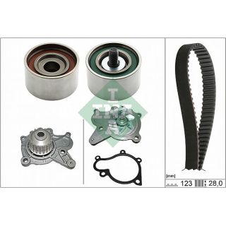 Vandens siurblio ir paskirstymo diržo komplektas INA 530 0502 31