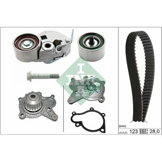 Vandens siurblio ir paskirstymo diržo komplektas INA 530 0542 30