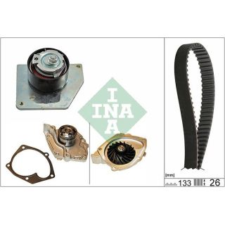 Vandens siurblio ir paskirstymo diržo komplektas INA 530 0579 30