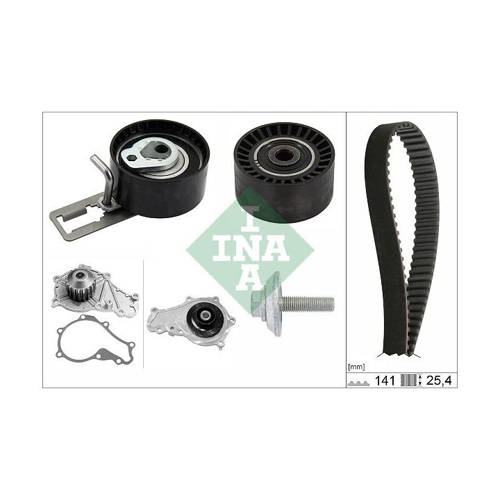 Vandens siurblio ir paskirstymo diržo komplektas INA 530 0611 30