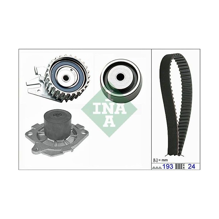 Vandens siurblio ir paskirstymo diržo komplektas INA 530 0621 30