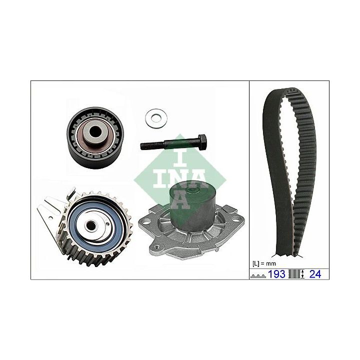 Vandens siurblio ir paskirstymo diržo komplektas INA 530 0623 30