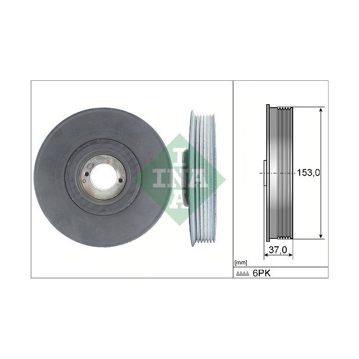 Skriemulys, alkūninis velenas INA 544 0039 10