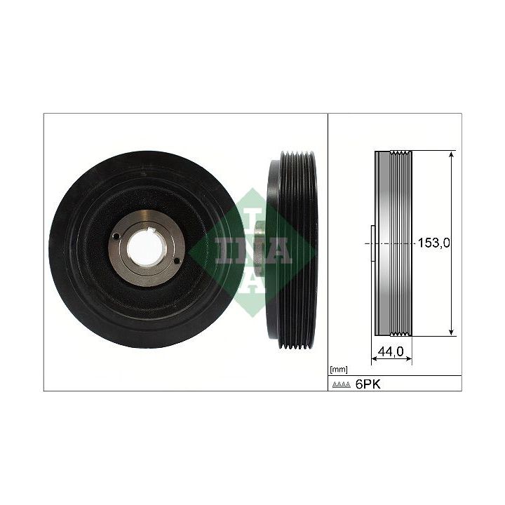 Skriemulys, alkūninis velenas INA 544 0042 10