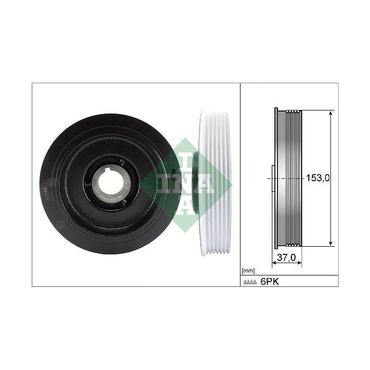 Skriemulys, alkūninis velenas INA 544 0058 10