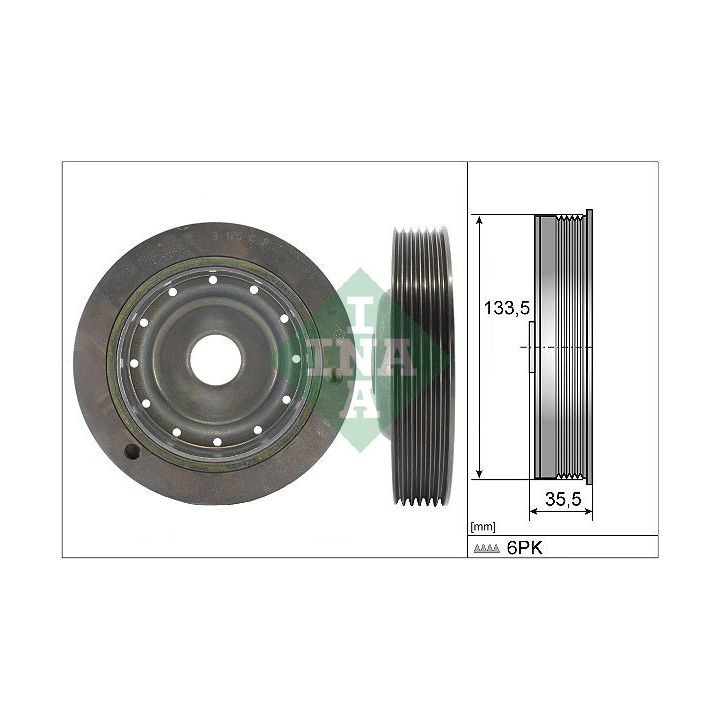 Skriemulys, alkūninis velenas INA 544 0091 10