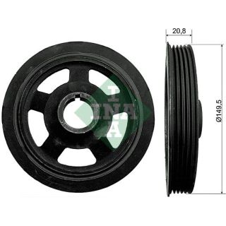 Skriemulys, alkūninis velenas INA 544 0092 10