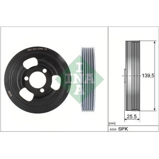 Skriemulys, alkūninis velenas INA 544 0096 10