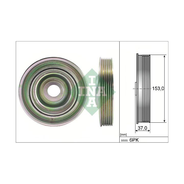 Skriemulys, alkūninis velenas INA 544 0097 10