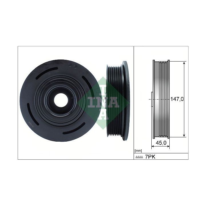 Skriemulys, alkūninis velenas INA 544 0098 10