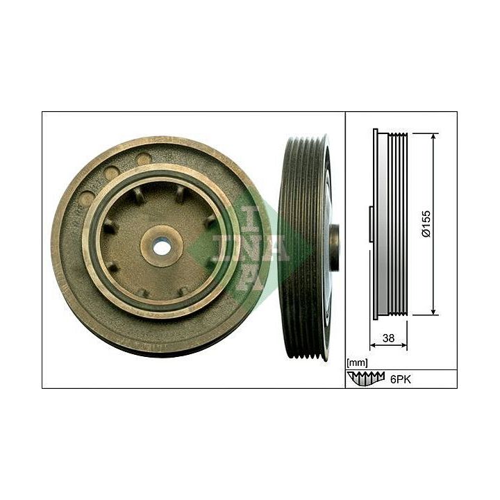 Skriemulys, alkūninis velenas INA 544 0101 10