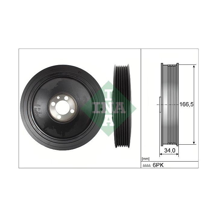 Skriemulys, alkūninis velenas INA 544 0150 10