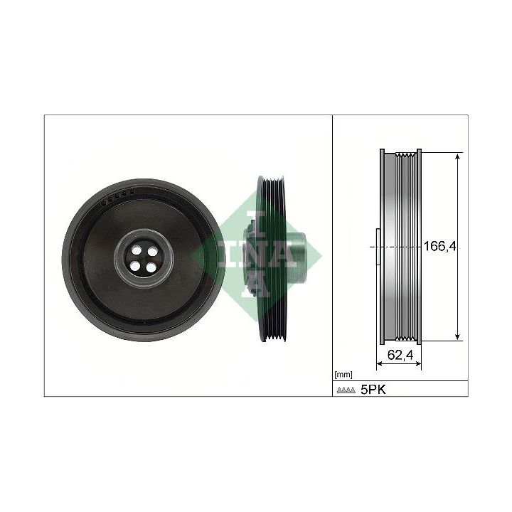 Skriemulys, alkūninis velenas INA 544 0171 10