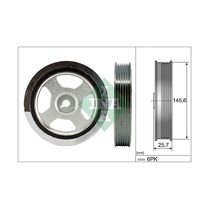 Skriemulys, alkūninis velenas INA 544 0176 10