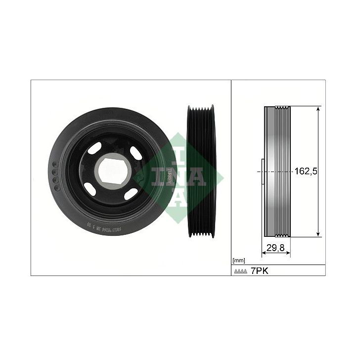 Skriemulys, alkūninis velenas INA 544 0179 10