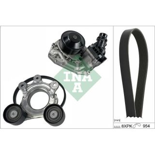 Vandens siurblys + V formos rumbuotas diržas, komplektas INA 529 0522 30