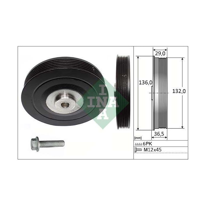 Alkūninio veleno skriemulių rinkinys INA 544 0007 20