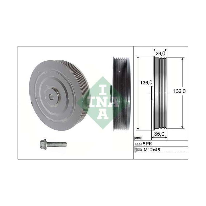 Alkūninio veleno skriemulių rinkinys INA 544 0009 20