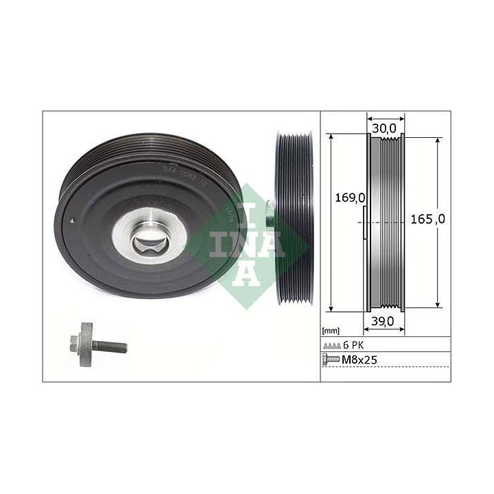 Alkūninio veleno skriemulių rinkinys INA 544 0088 20