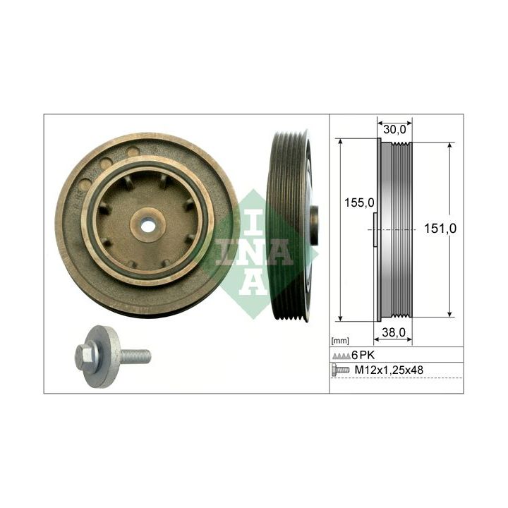 Alkūninio veleno skriemulių rinkinys INA 544 0101 20