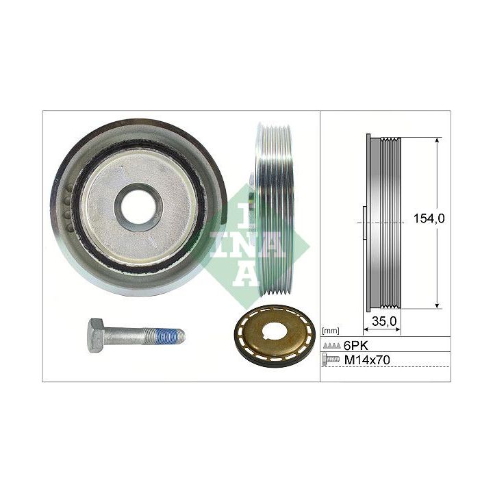 Alkūninio veleno skriemulių rinkinys INA 544 0112 21