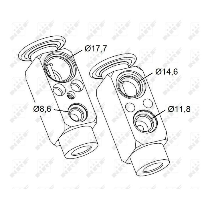 Išsiplėtimo vožtuvas, oro kondicionavimas NRF 38479
