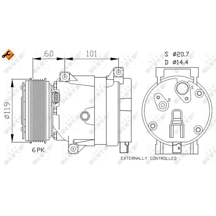Kompresorius, oro kondicionierius NRF 32101