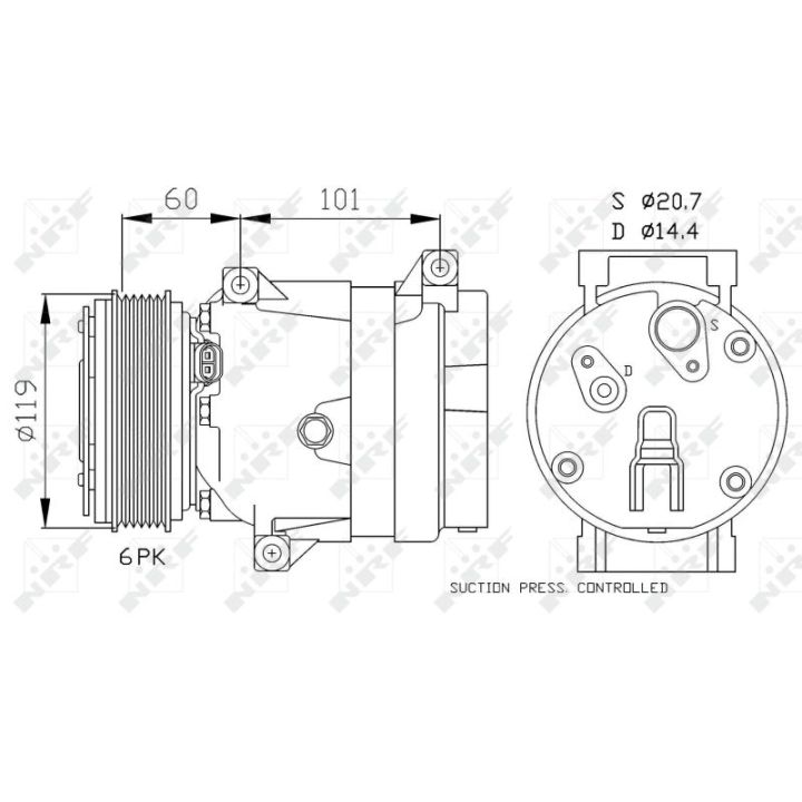 Kompresorius, oro kondicionierius NRF 32102