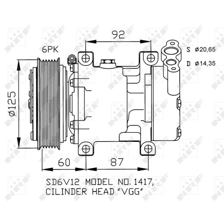 Kompresorius, oro kondicionierius NRF 32235