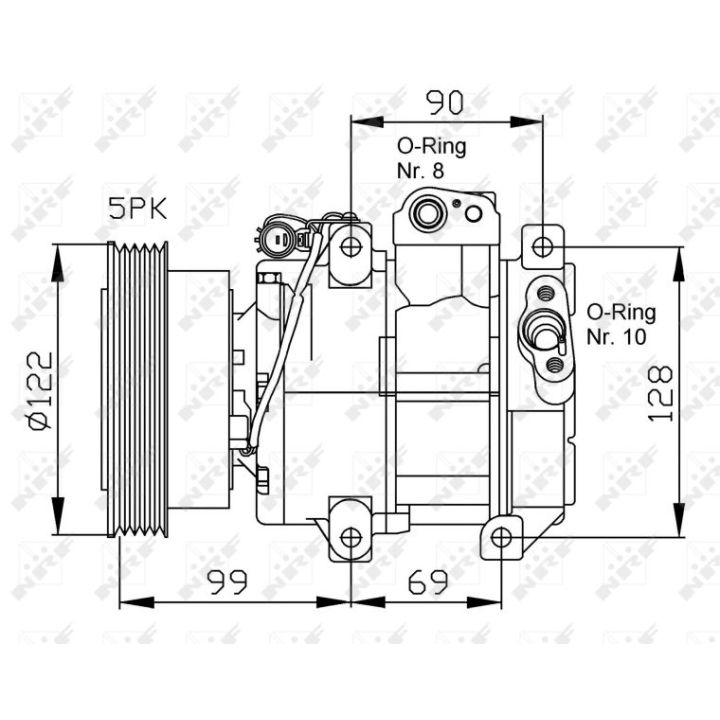 Kompresorius, oro kondicionierius NRF 32442G