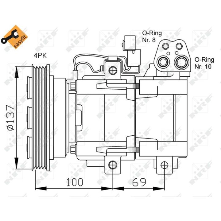 Kompresorius, oro kondicionierius NRF 32444