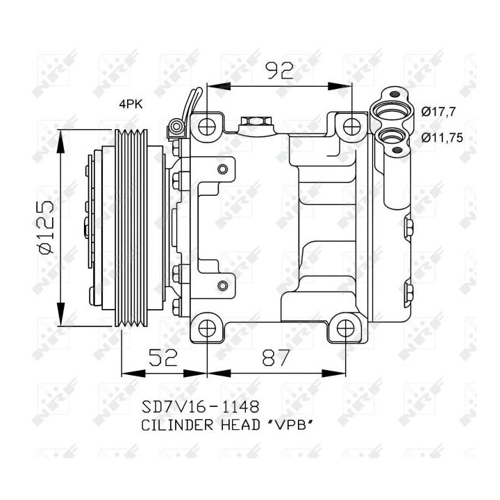 Kompresorius, oro kondicionierius NRF 32743