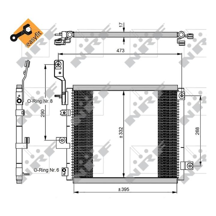 Kondensatorius, oro kondicionierius NRF 350047